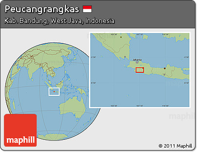 Savanna Style Location Map of Peucangrangkas