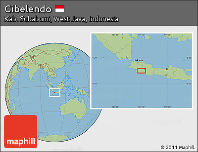 Savanna Style Location Map of Cibelendo