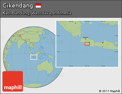 Savanna Style Location Map of Cikendang