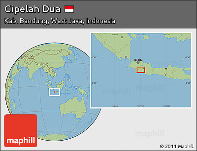 Savanna Style Location Map of Cipelah Dua