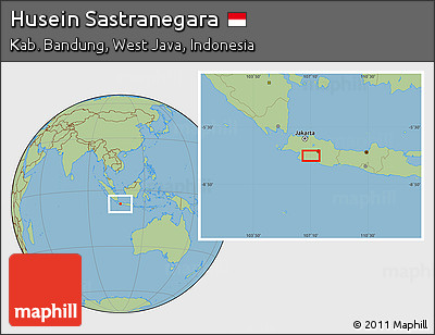 Savanna Style Location Map of Husein Sastranegara