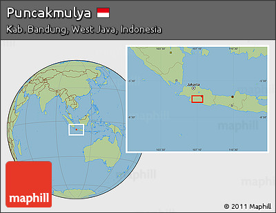 Savanna Style Location Map of Puncakmulya