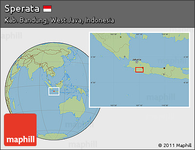 Savanna Style Location Map of Sperata