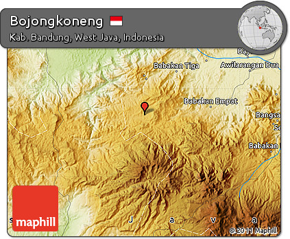 Physical Map of Bojongkoneng