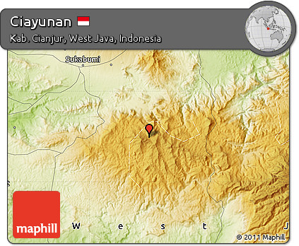 Physical Map of Ciayunan