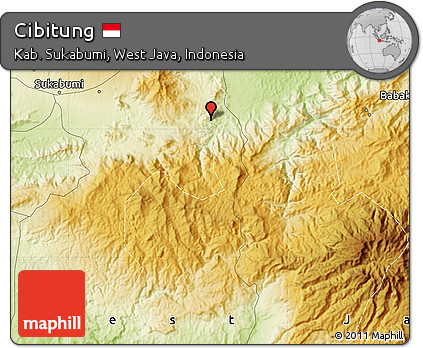 Physical Map of Cibitung