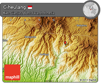 Physical Map of Ciheulang