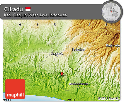 Physical Map of Cikadu