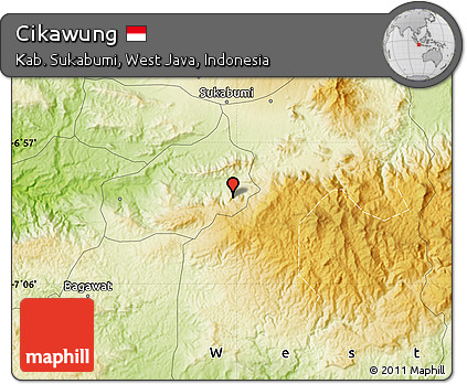 Physical Map of Cikawung