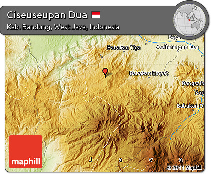Physical Map of Ciseuseupan Dua