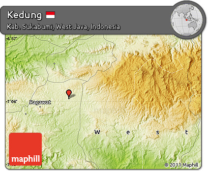 Physical Map of Kedung