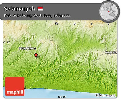 Physical Map of Selamanjah