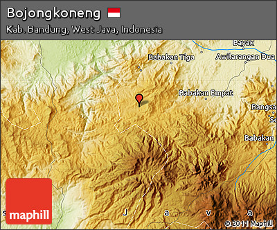 Physical Map of Bojongkoneng