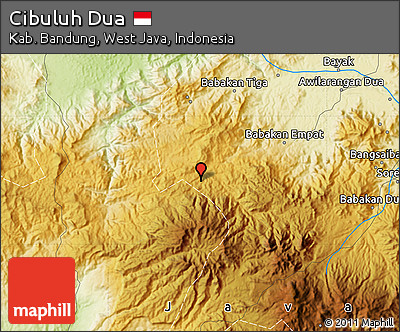 Physical Map of Cibuluh Dua
