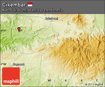 Physical Map of Cikembar