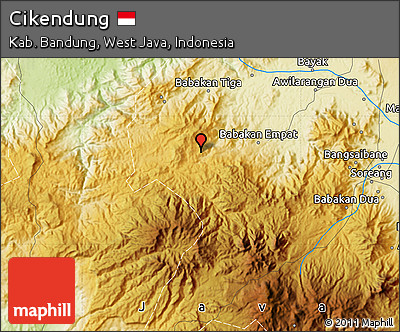 Physical Map of Cikendung