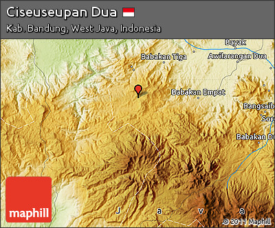 Physical Map of Ciseuseupan Dua