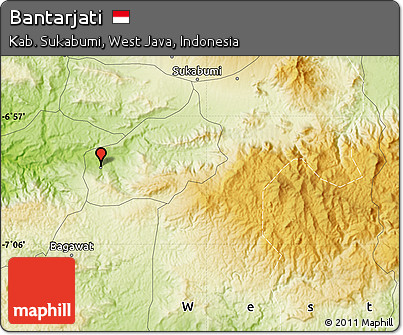 Physical Map of Bantarjati