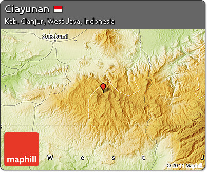 Physical Map of Ciayunan