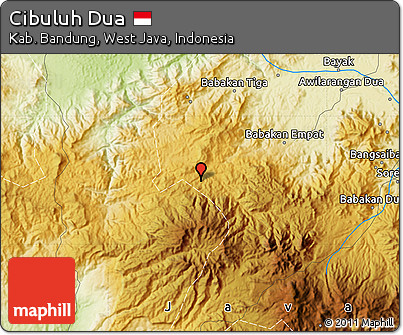 Physical Map of Cibuluh Dua