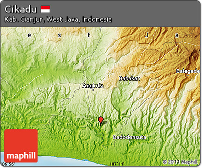 Physical Map of Cikadu