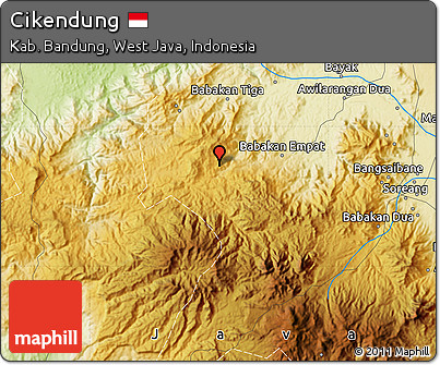 Physical Map of Cikendung