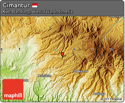 Physical Map of Cimantur