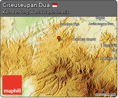 Physical Map of Ciseuseupan Dua