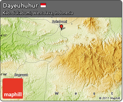 Physical Map of Dayeuhuhur