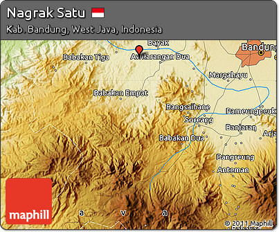 Physical Map of Nagrak Satu