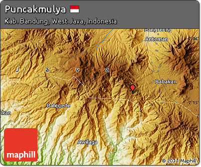 Physical Map of Puncakmulya