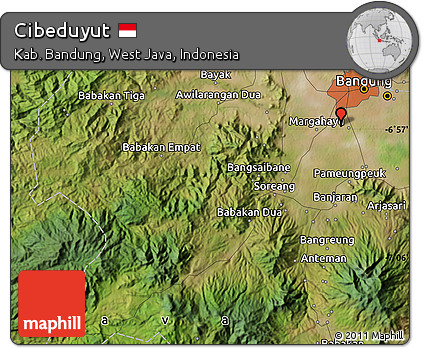 Satellite Map of Cibeduyut