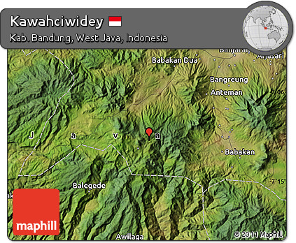 Satellite Map of Kawahciwidey