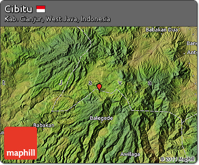 Satellite Map of Cibitu