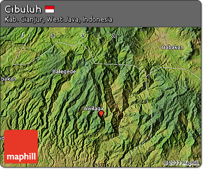 Satellite Map of Cibuluh