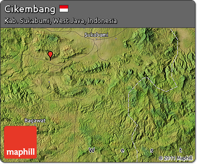 Satellite Map of Cikembang