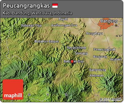 Satellite Map of Peucangrangkas