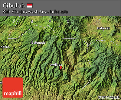 Satellite Map of Cibuluh
