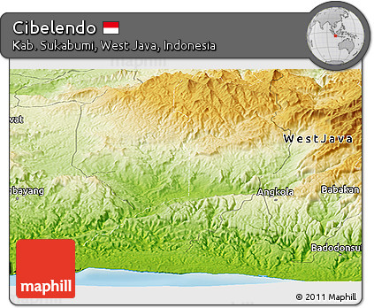 Physical Panoramic Map of Cibelendo