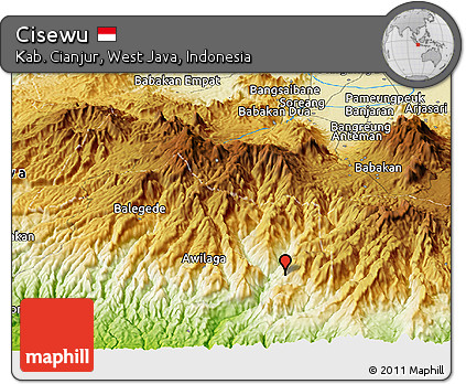 Physical Panoramic Map of Cisewu