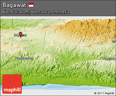 Physical Panoramic Map of Bagawat