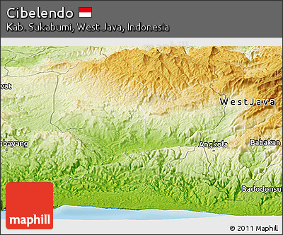 Physical Panoramic Map of Cibelendo