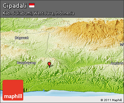 Physical Panoramic Map of Cipadali