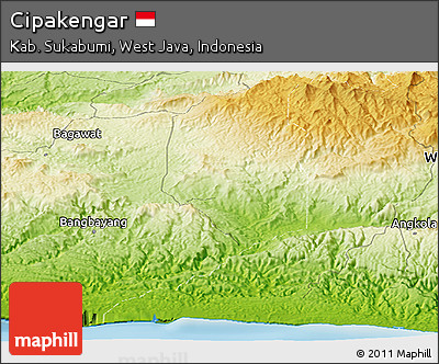 Physical Panoramic Map of Cipakengar