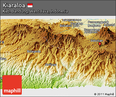 Physical Panoramic Map of Kiaraloa
