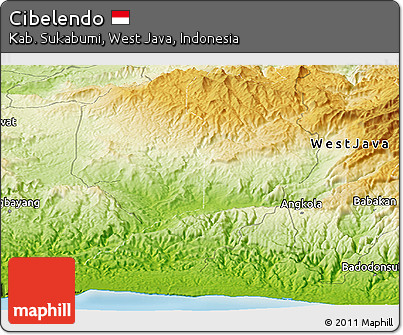 Physical Panoramic Map of Cibelendo