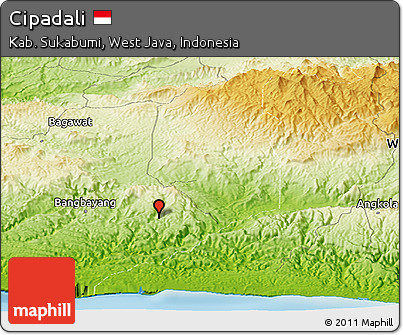 Physical Panoramic Map of Cipadali