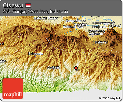 Physical Panoramic Map of Cisewu