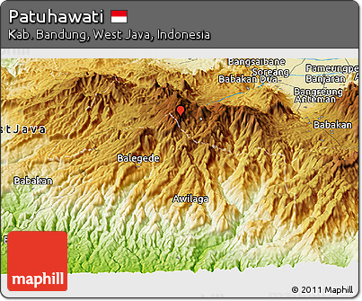 Physical Panoramic Map of Patuhawati