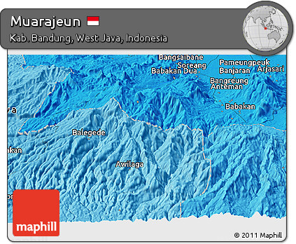 Political Panoramic Map of Muarajeun